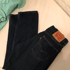 Levi’s 505 dark rinse jeans